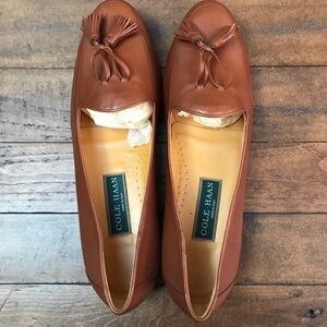 Cole Haan Women's Cognac (Orange) Leather Flats - NEW in box.